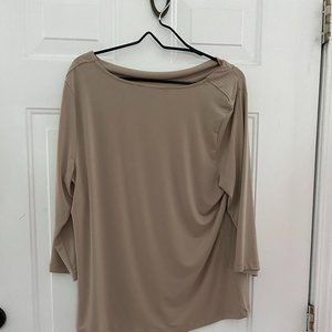 Susan Graver  Size L Tan